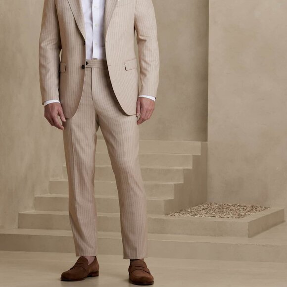 Banana Republic Tailored Fit Pinstripe Suit Trouser